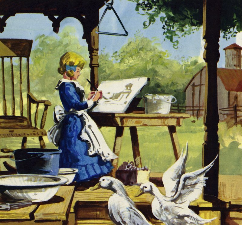 Als Kind malte Anna Mary Robertson gerne von English School