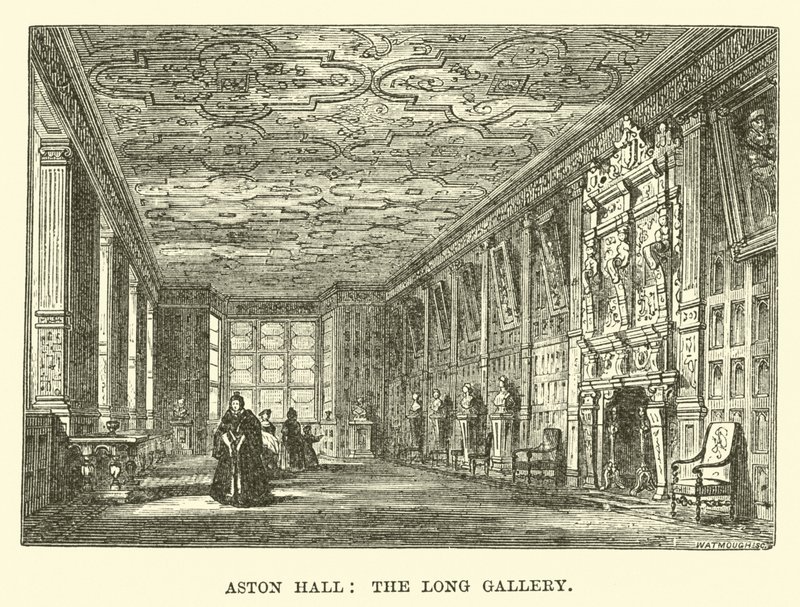 Aston Hall, die Lange Galerie von English School