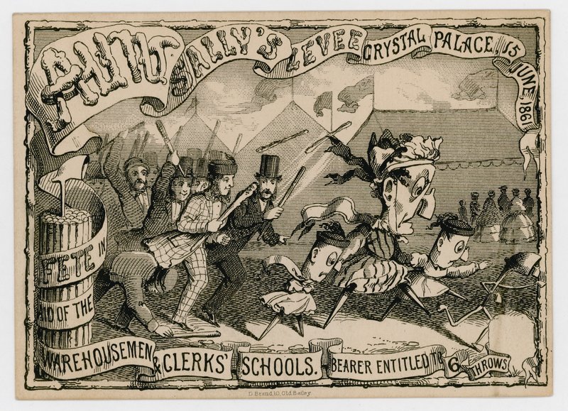 Aunt Sallys Levee, Crystal Palace, 15. Juni 1861 von English School