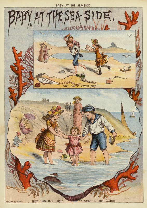 Baby am Strand von English School