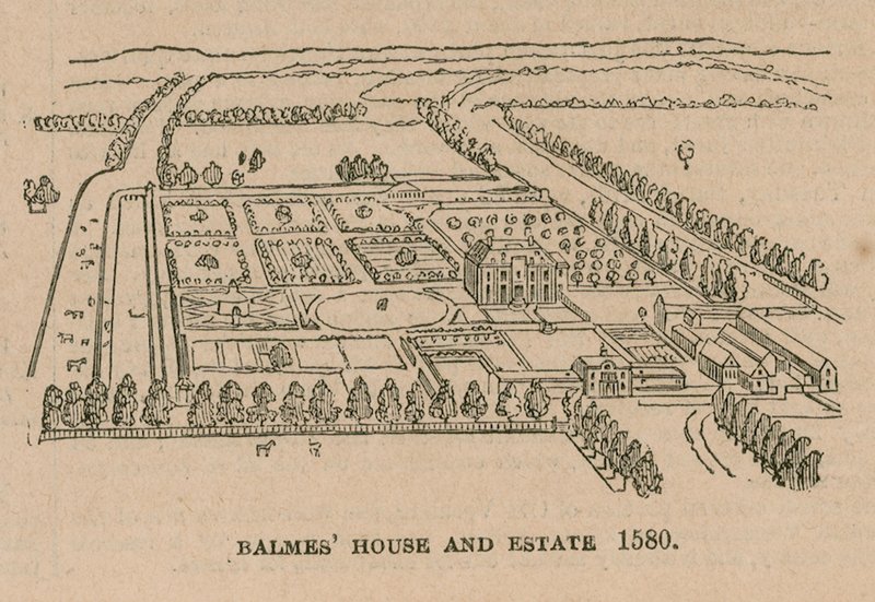 Balmes House und Anwesen, 1580 von English School