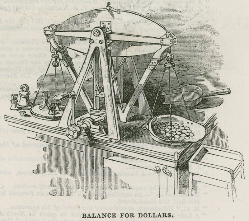 Bank of England, Bullion Office und Goldwägestube von English School