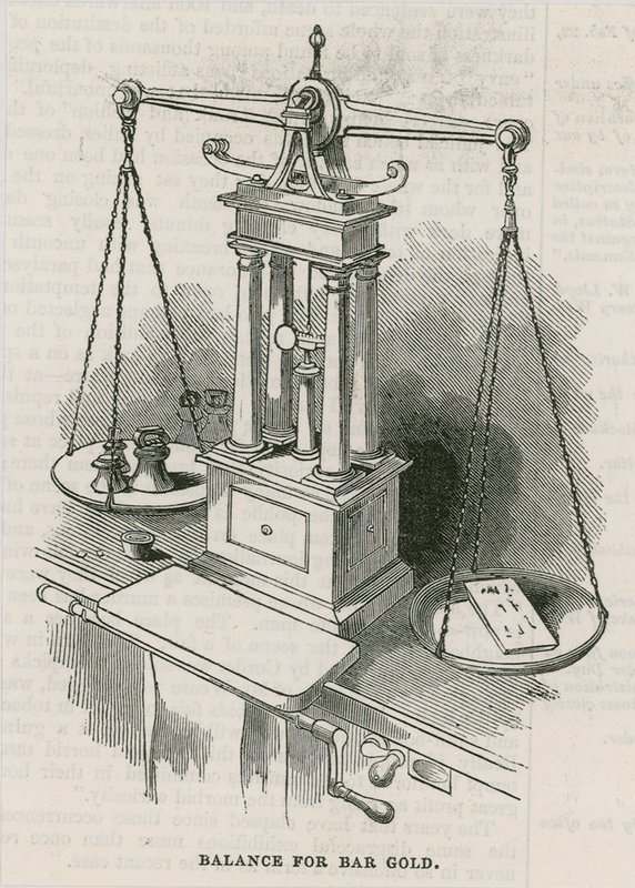 Bank of England, Bullion Office und Goldwägestube von English School