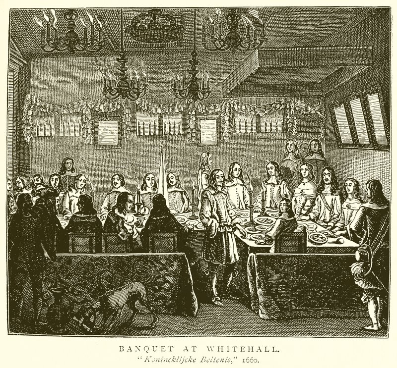 Bankett in Whitehall von English School