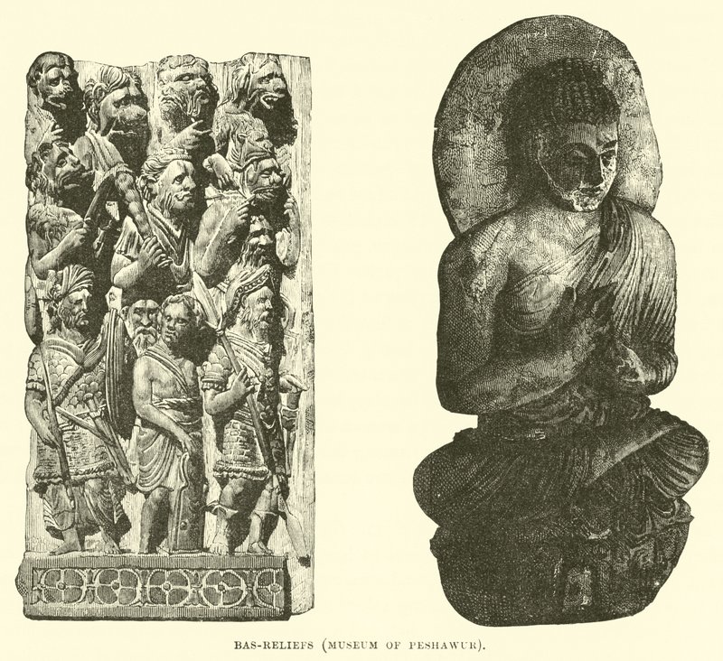 Basreliefs, Museum von Peschawar von English School