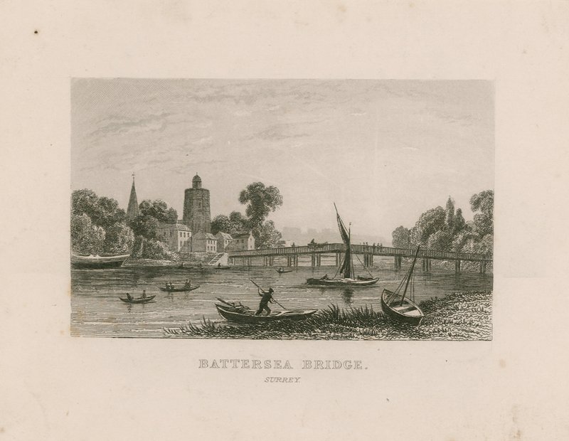 Battersea-Brücke, Surrey von English School