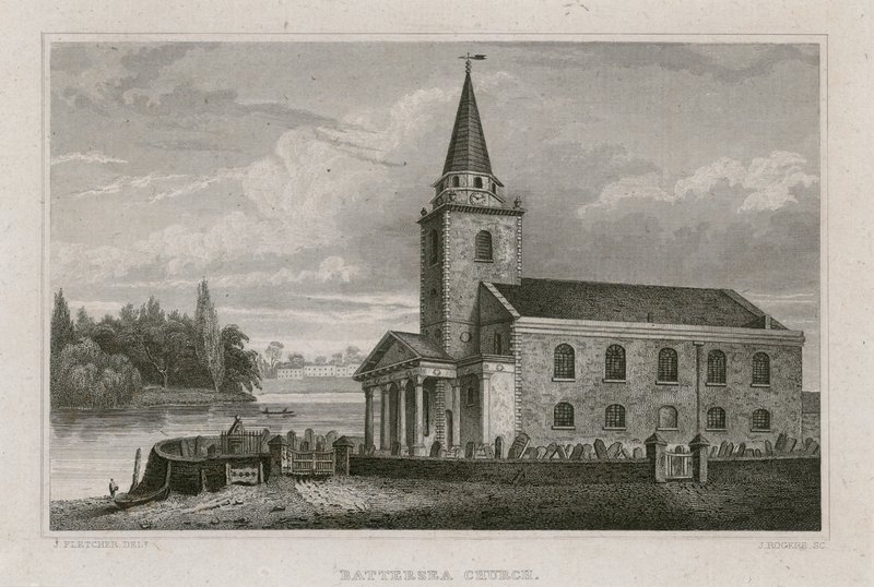 Battersea Kirche, Surrey von English School