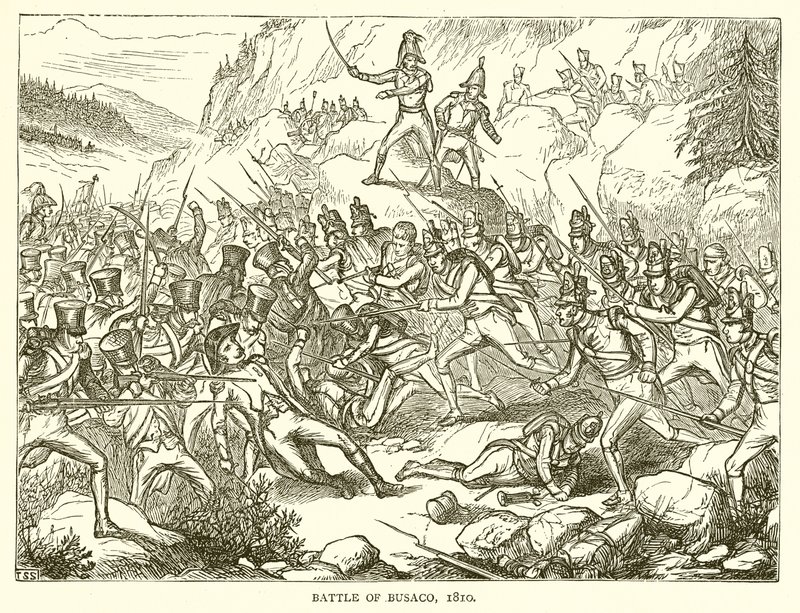 Schlacht von Busaco, 1810 von English School