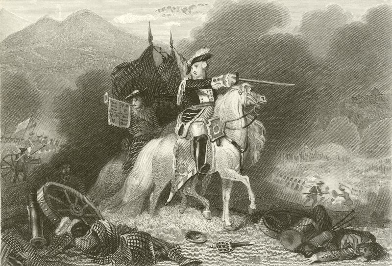 Schlacht von Culloden von English School