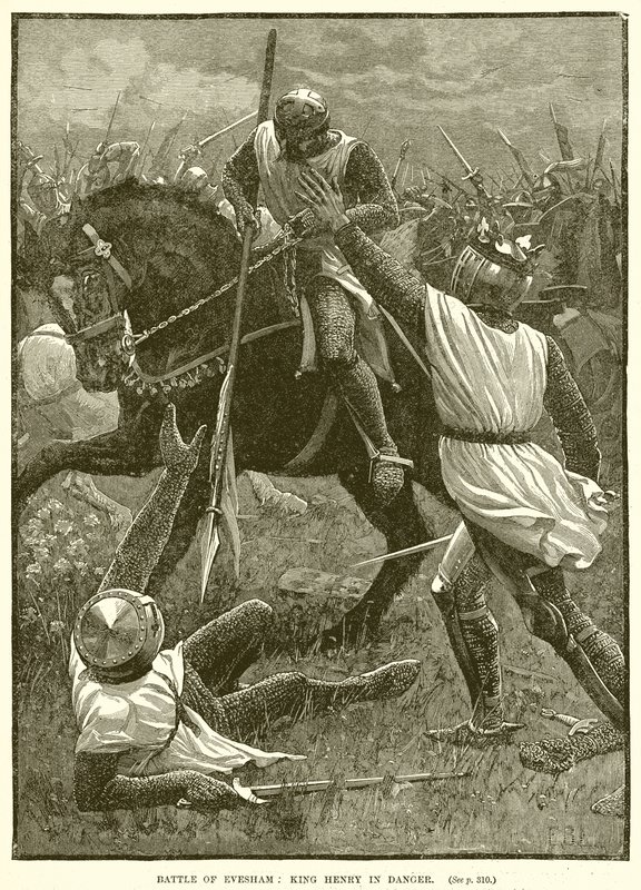 Schlacht von Evesham: König Heinrich in Gefahr von English School