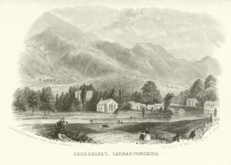 Beddgelert, Carnarvonshire, Wales von English School