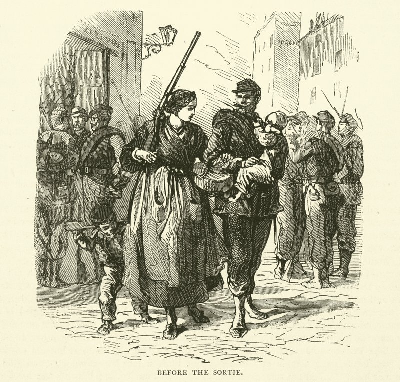 Vor dem Ausfall, Januar 1871 von English School