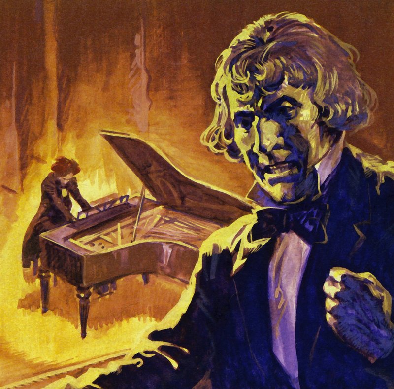 Berlioz gewann den Prix de Rome für seine Kantate La Mort de Sardanapale von English School