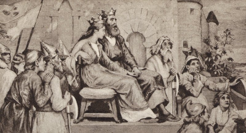 Bertha, Frau von Aethelbert, König von Kent von English School