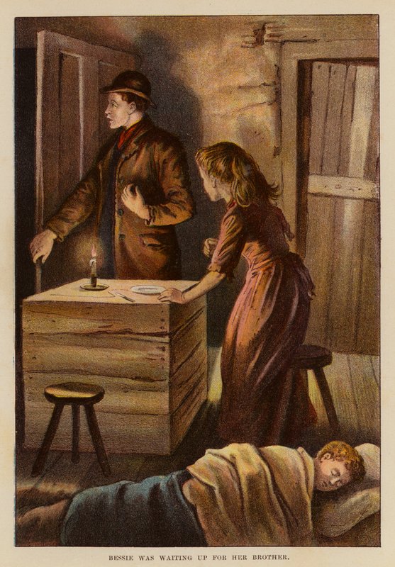 Bessie wartete auf ihren Bruder von English School