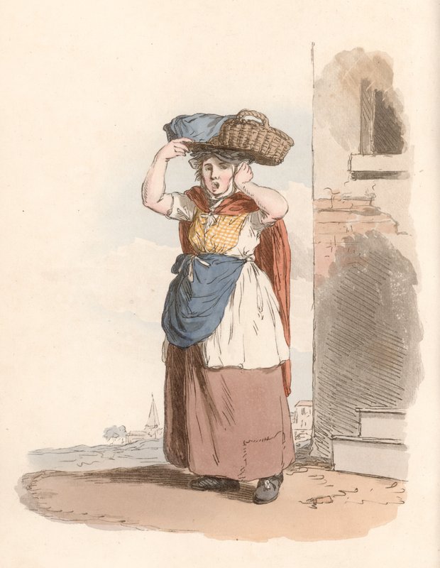 Fischfrau von Billingsgate von English School