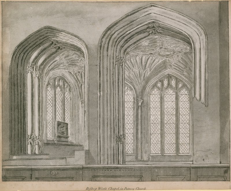 Bischof Wests Kapelle in der Putney Kirche von English School