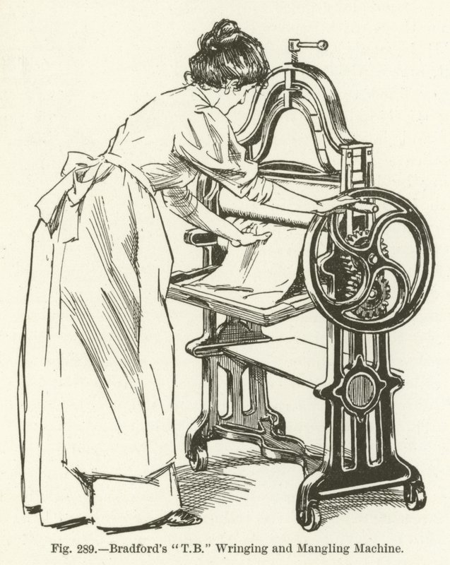 Bradfords T B Wring- und Manglmaschine von English School