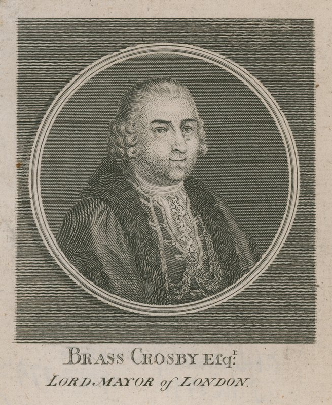 Brass Crosby, Lord Mayor von London 1765 von English School