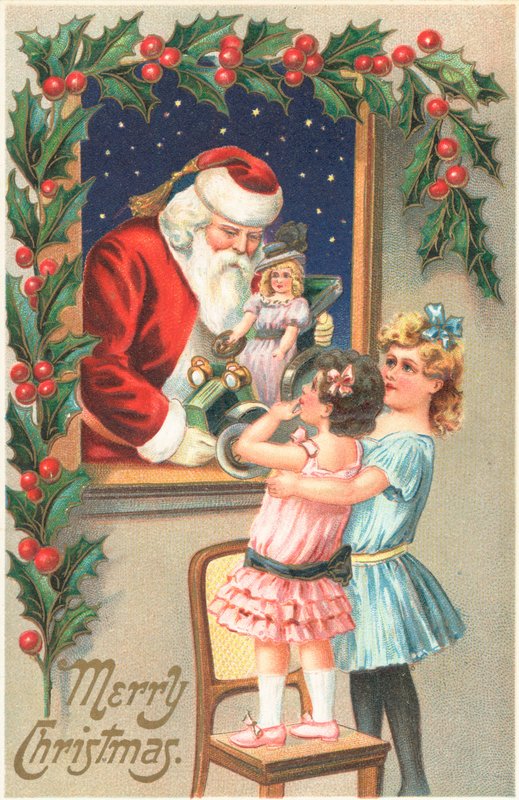 Britische Weihnachtskarte von English School