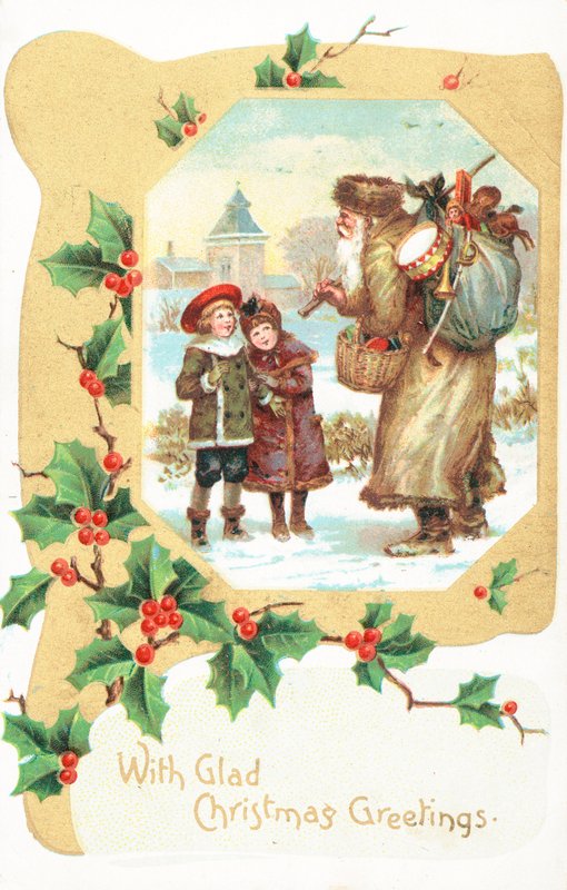Britische Weihnachtskarte von English School
