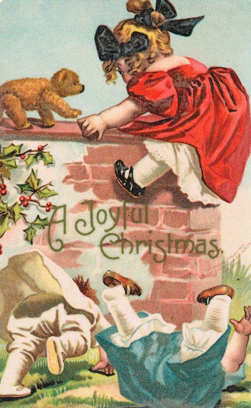 Britische Weihnachtskarte von English School