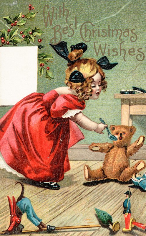 Britische Weihnachtskarte von English School