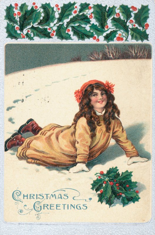 Britische Weihnachtskarte von English School