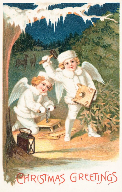 Britische Weihnachtskarte von English School
