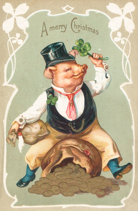 Britische Weihnachtskarte von English School