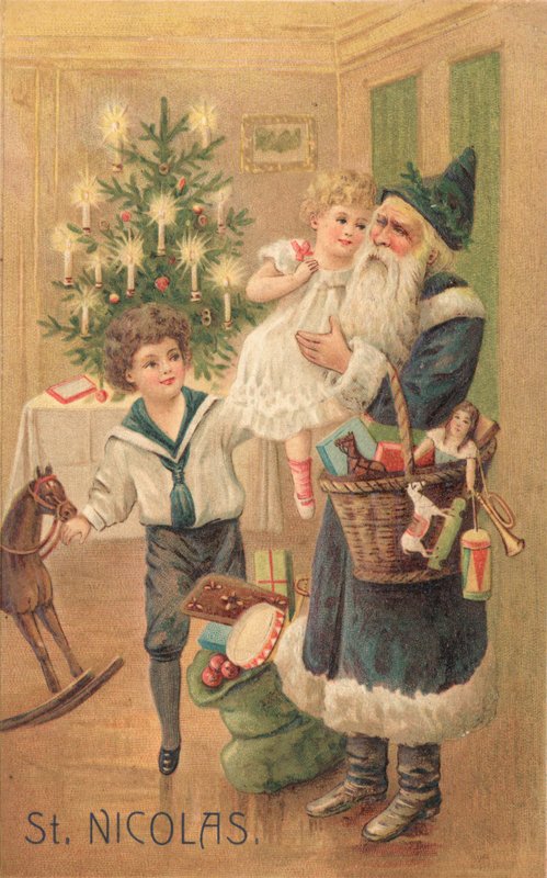 Britische Weihnachtskarte von English School