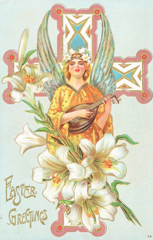 Britische Osterkarte von English School