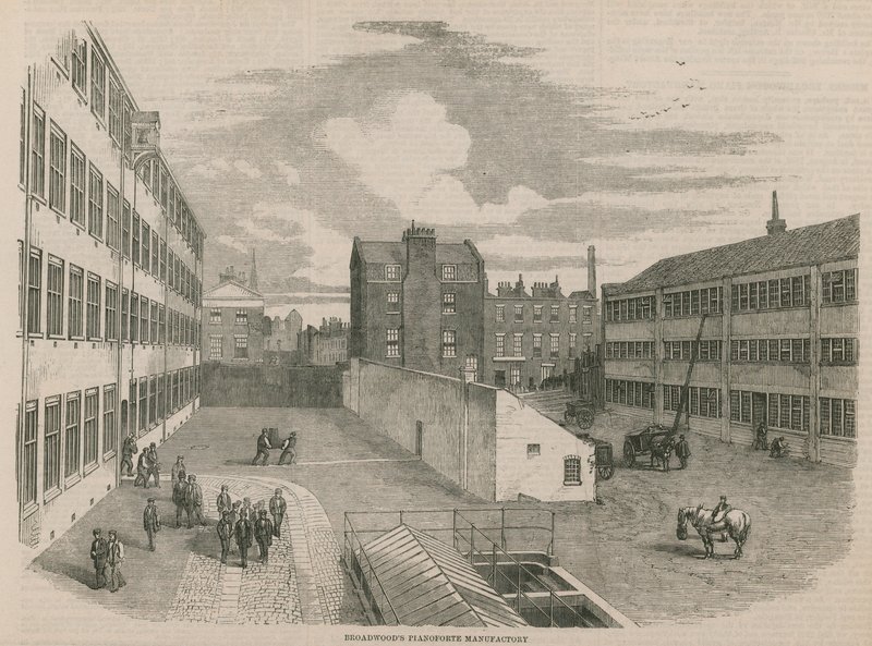 Broadwoods Klavierfabrik von English School