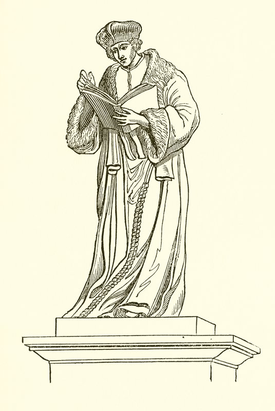 Bronzestatue von Erasmus in Rotterdam von English School