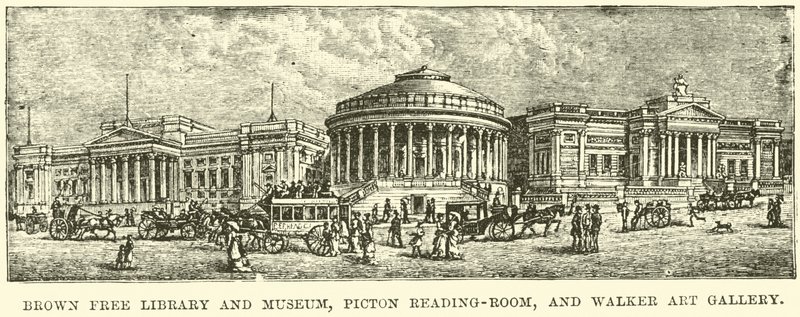Brown Free Library und Museum, Piction Lesesaal und Walker Kunstgalerie von English School