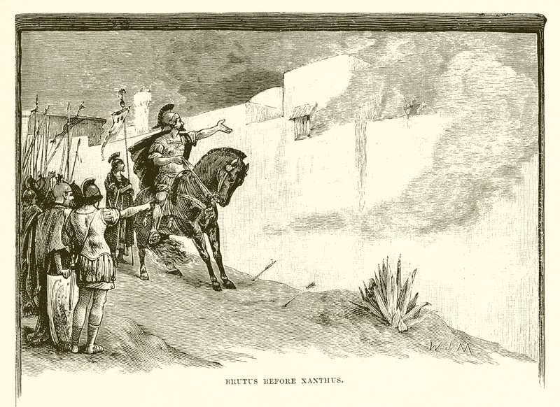 Brutus vor Xanthus von English School