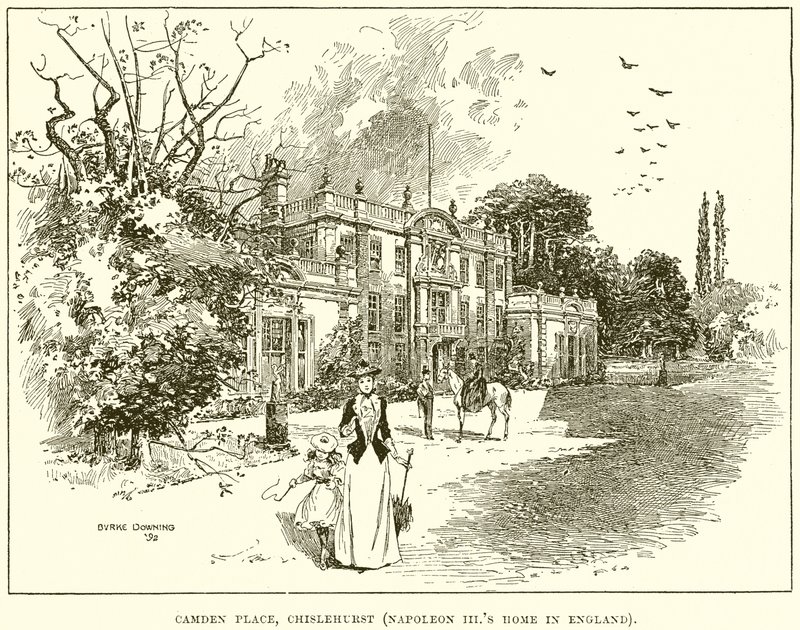 Camden Place, Chislehurst (Napoleon IIIs Zuhause in England) von English School