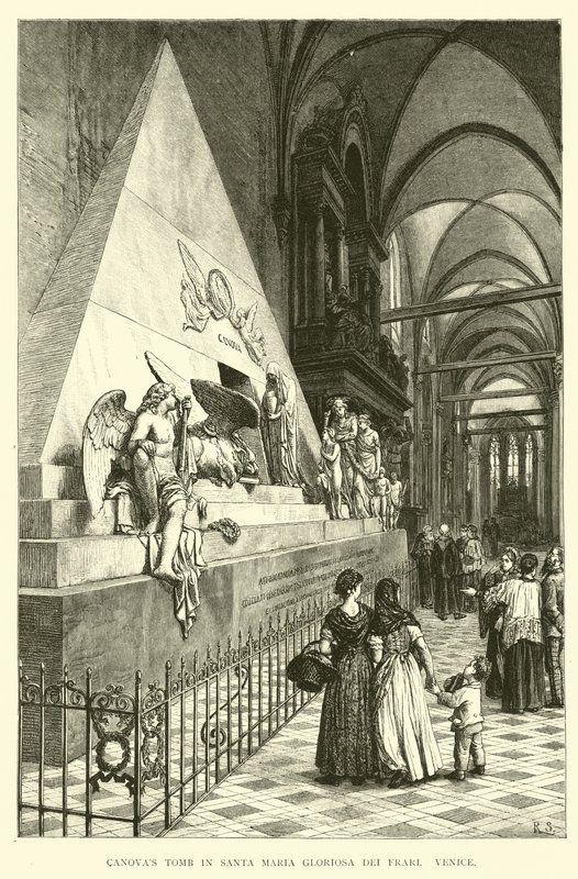 Canovas Grab in Santa Maria Gloriosa dei Frari, Venedig von English School