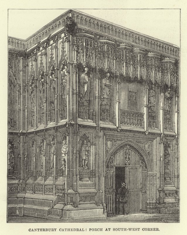 Canterbury Kathedrale, Vorhalle an der Südwestecke von English School