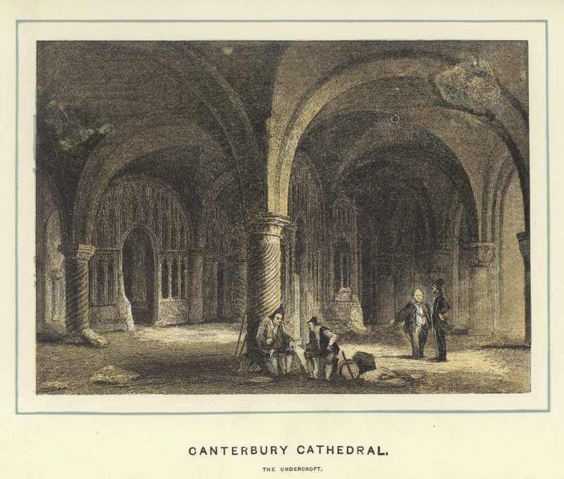 Canterbury Kathedrale, die Krypta von English School