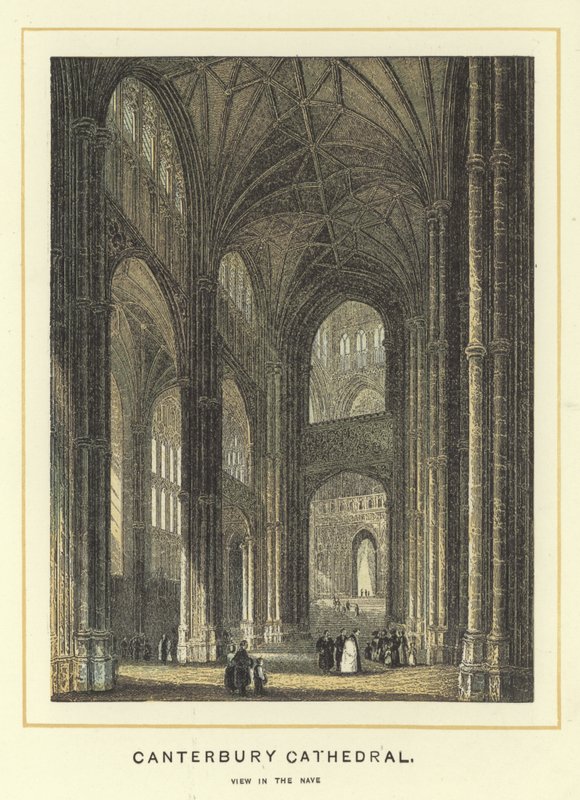 Kathedrale von Canterbury, Blick im Kirchenschiff von English School