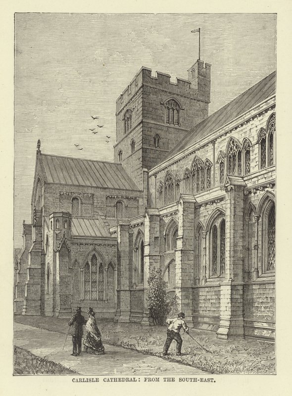 Carlisle Kathedrale, von Südosten von English School