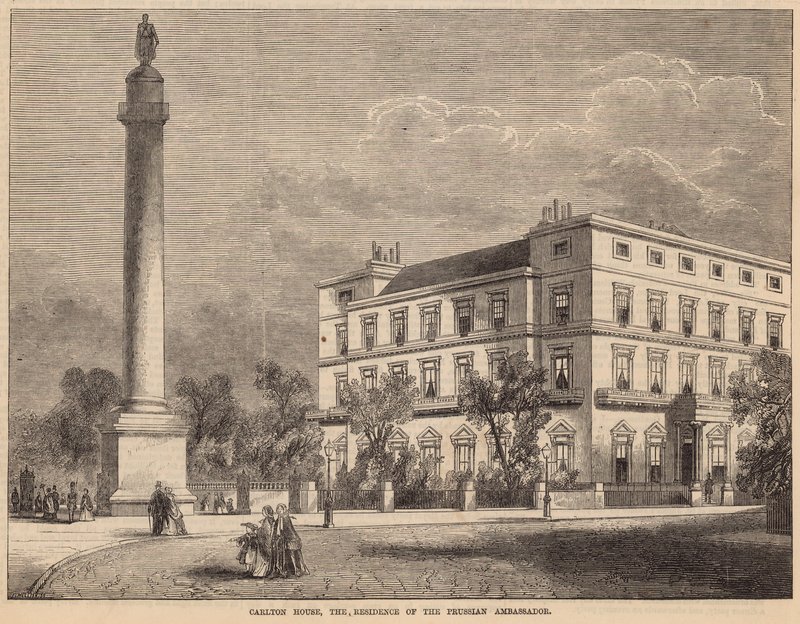 Carlton House, die Residenz des preußischen Botschafters von English School