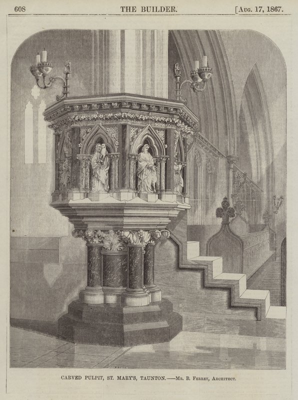 Geschnitzte Kanzel, St. Mary
