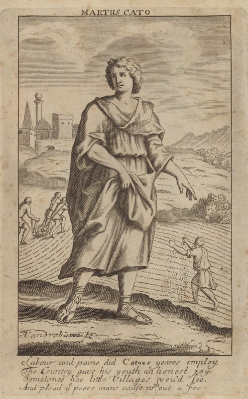 Cato der Ältere, römischer Senator und Historiker von English School