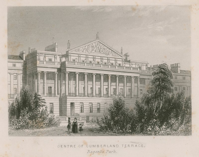 Zentrum der Cumberland Terrasse, Regents Park, London von English School