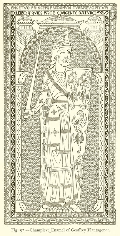 Champlevé-Email von Geoffrey Plantagenet von English School