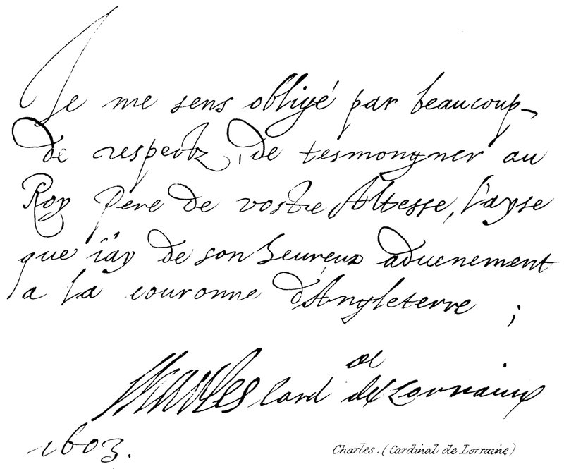 Karl, Kardinal von Lothringen von English School