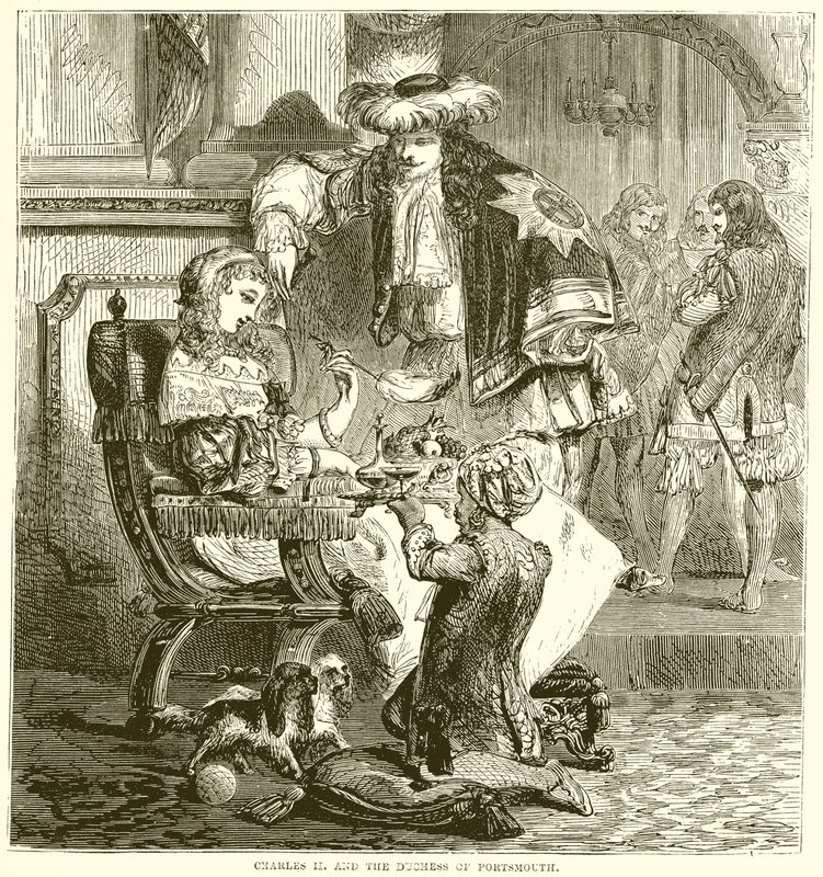 Charles II und die Herzogin von Portsmouth von English School