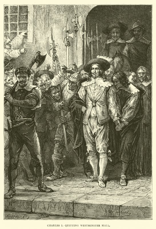 Karl I. verlässt Westminster Hall von English School